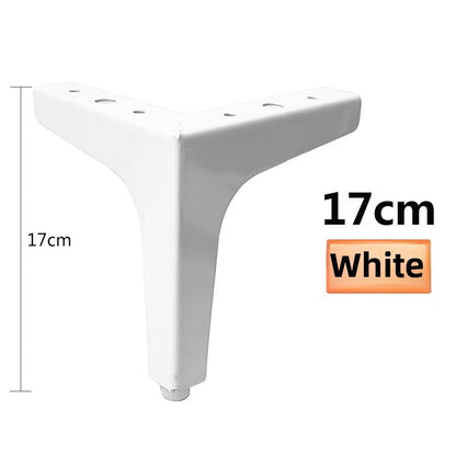 4Pcs Modern Metal Furniture Legs – Gold & Black Iron Sofa Feet for Table, Bed, Chair, Desk & Cabinet