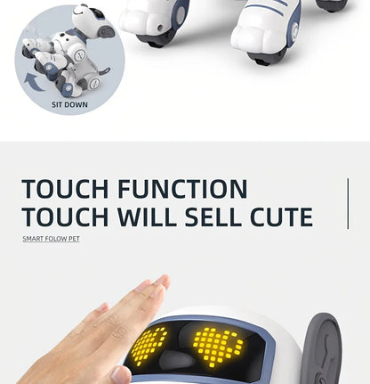 Intelligent Robot Dog Toy - Remote Control, Sing & Dance, Smart Interactive Programmable Puppy for Kids