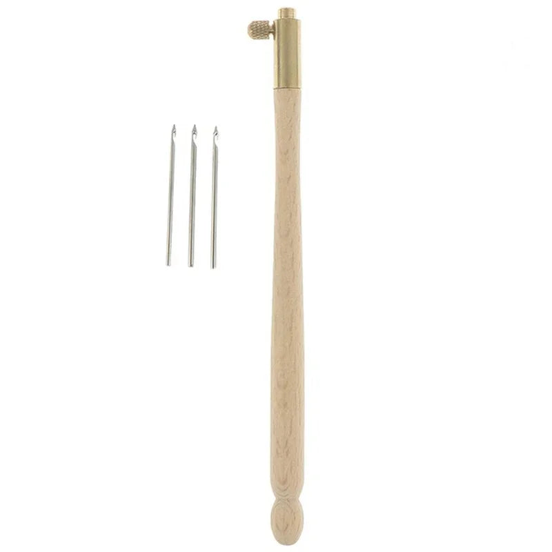 French Embroidery Tambour Hooks – Luneville Crochet Set with 3 Needles for Sewing & Crafting