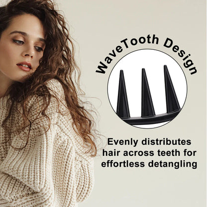 Wide Tooth Shark Plastic Comb for Men - Barber Styling & Hairdressing Tool, Ideal for Clipping, Curling, and Scalp Massage