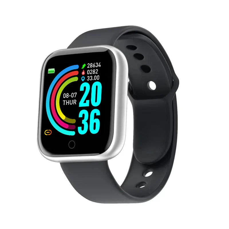 Multifunctional Y68 Smartwatch — Bluetooth Phone, Music, Fitness & Sports Tracker with Sleep Monitor for Men & Women, D20 Model