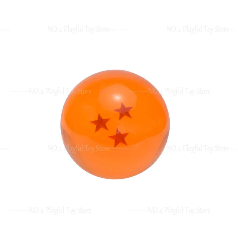 7.6cm Dragon Ball Anime Figure — 1-7 Star Orange Resin Crystal Globe, Large Desktop Ornament, Toy Collection Gift