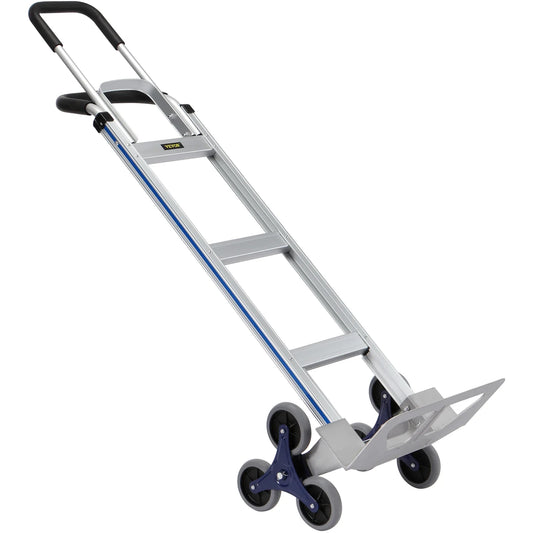 VEVOR Heavy Duty Stair Climbing Cart Trolley - Folding 550/375/220lbs Dual Handle Truck Frame for Warehouse & Airport Use   2/2