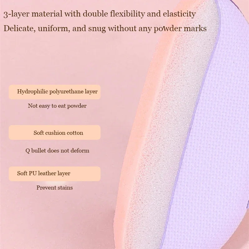 3/10PCS Mini Cosmetic Cushion Puffs – Professional Finger Puffs for Foundation & Concealer Makeup
