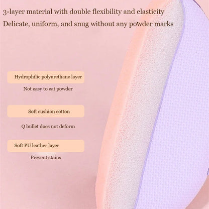 3/10PCS Mini Cosmetic Cushion Puffs – Professional Finger Puffs for Foundation & Concealer Makeup