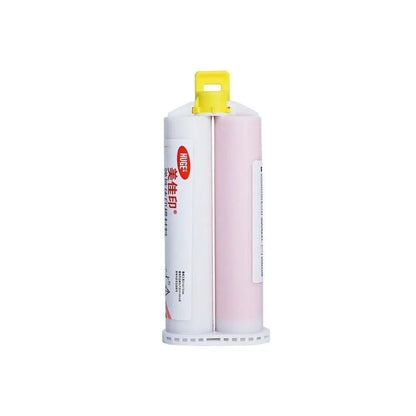 Dental Impression Light Body Silicone Rubber 50ml with Elastomeric Mixing Tips – Gum Bite Registration Material