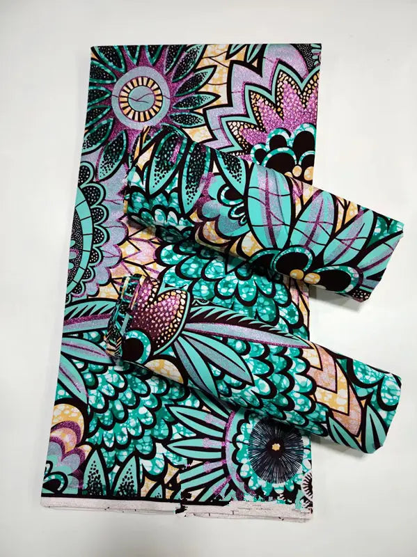 100% Cotton African Wax Print Fabric - High Quality Ankara Fabric 6 Yards