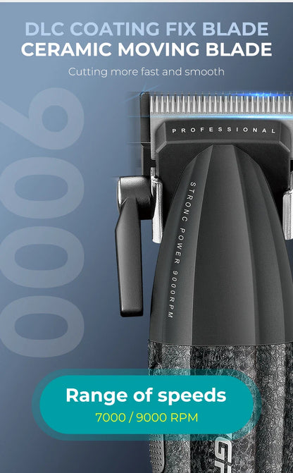 VGR V-640 Hair Trimmer – Professional Electric Hair Clipper, 9000 RPM Metal Trimmer for Men, Barber Hair Cutting Machine