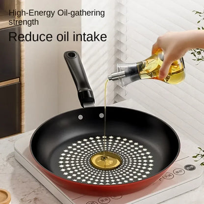 Crystal Diamond Non-Stick Frying Pan with Lid – Multi-Functional Iron Cookware for Gas & Induction