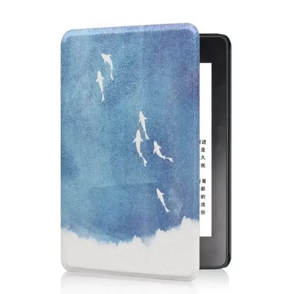 Leather Auto Sleep Case for Kindle Colorsoft Signature Edition (1st Gen, 7") & Paperwhite 12th Gen Protective Cover Funda