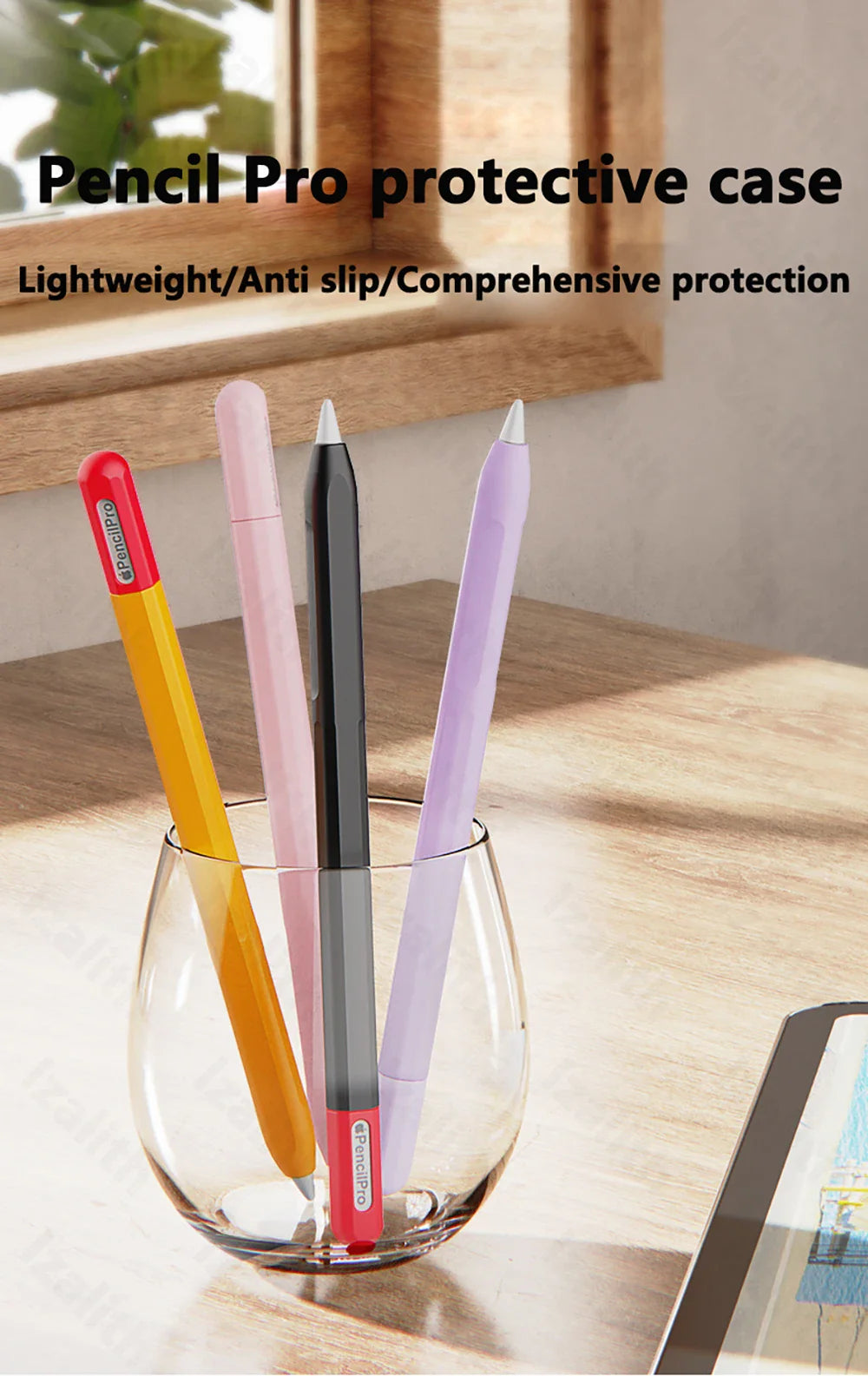 Pencil Case for Apple Pencil Pro | Soft Silicone Ultra-Thin Protective Cover for iPad Pencil