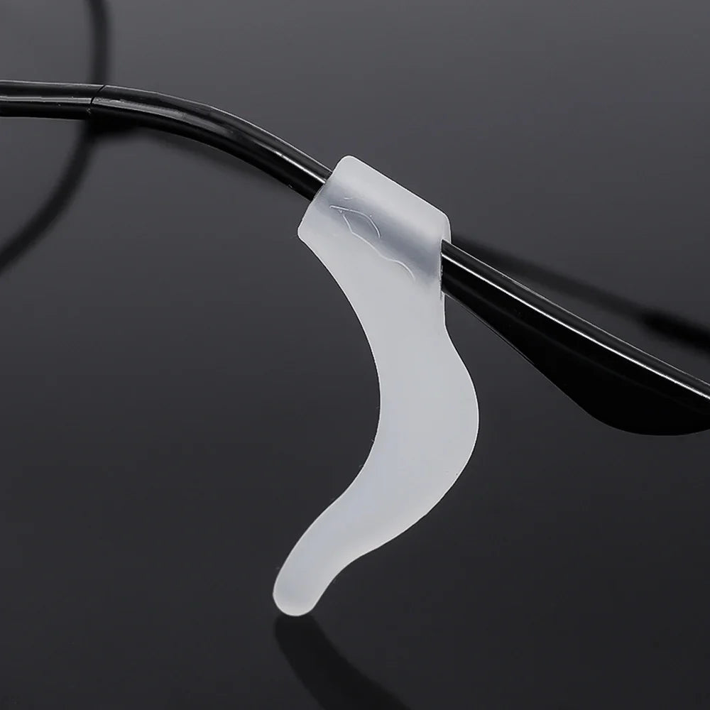 Anti-Slip Silicone Ear Hooks for Glasses | Elastic Eyewear Grip, Temple Holder & Fastener Accessories
