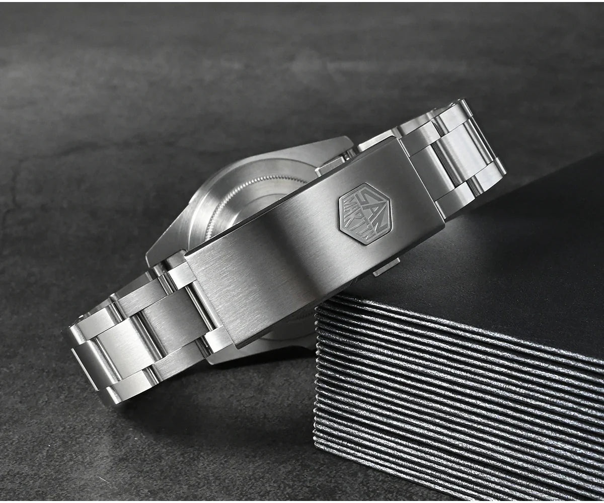 San Martin Fly Adjustable Clasp — 16mm Watch Bracelet Buckle Folding Clasp (Non-Universal)