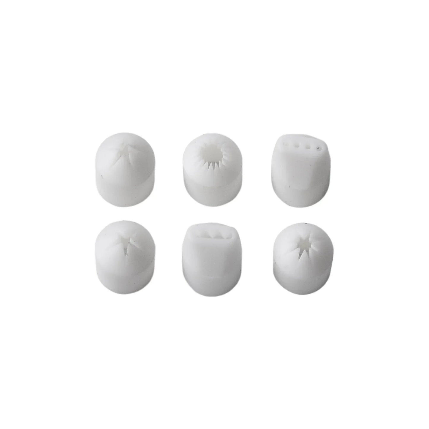 6PCS Mini Cake & Dessert Nozzles Set – Press Tools for Clay, Milk Cream, and Food Decoration