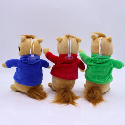 3PCS Alvin and the Chipmunks Plush Toys – 20CM Kawaii Stuffed Animals for Kids Christmas Gift