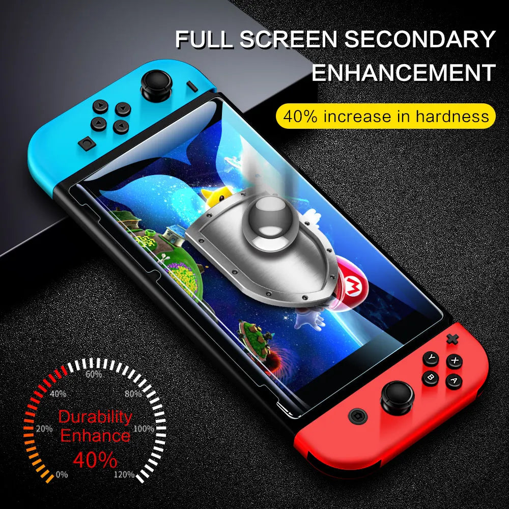SmartDevil HD Tempered Glass Screen Protector – Full Cover for Nintendo Switch, Switch Lite & OLED