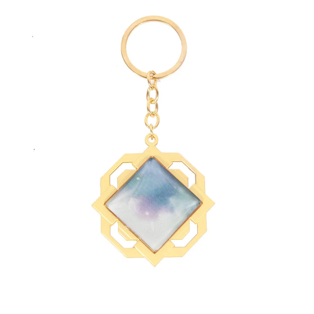 Genshin Impact Venti Eye Keychain 1:1 – Luminous Anime Cosplay Key Ring Backpack Pendant Gaming Accessories Gift