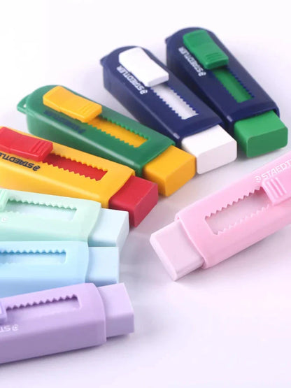 STAEDTLER 525 Telescopic Push Eraser — Professional Drawing Eraser for School & Office