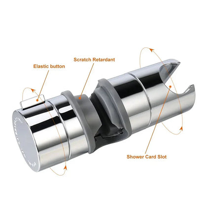 Universal Adjustable Shower Head Holder – Replacement Hand Shower Bracket for Slide Bar Bathroom Accessories