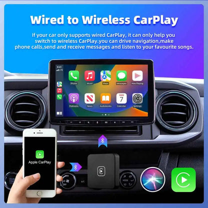 Wireless CarPlay and Android Auto 2-in-1 Box Adapter - Supports Spotify, Netflix for Mazda, Toyota, Mercedes, Peugeot, Volvo