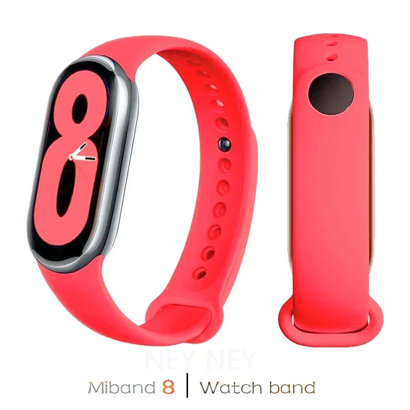 Sport Silicone Strap for Xiaomi Mi Band 9/8 NFC – Replacement Smartwatch Wristband Bracelet