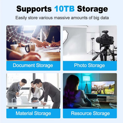 3.5 Inch USB 3.0 to SATA External Hard Drive Enclosure Case for SSD/HDD up to 10TB – PC & Laptop Compatible
