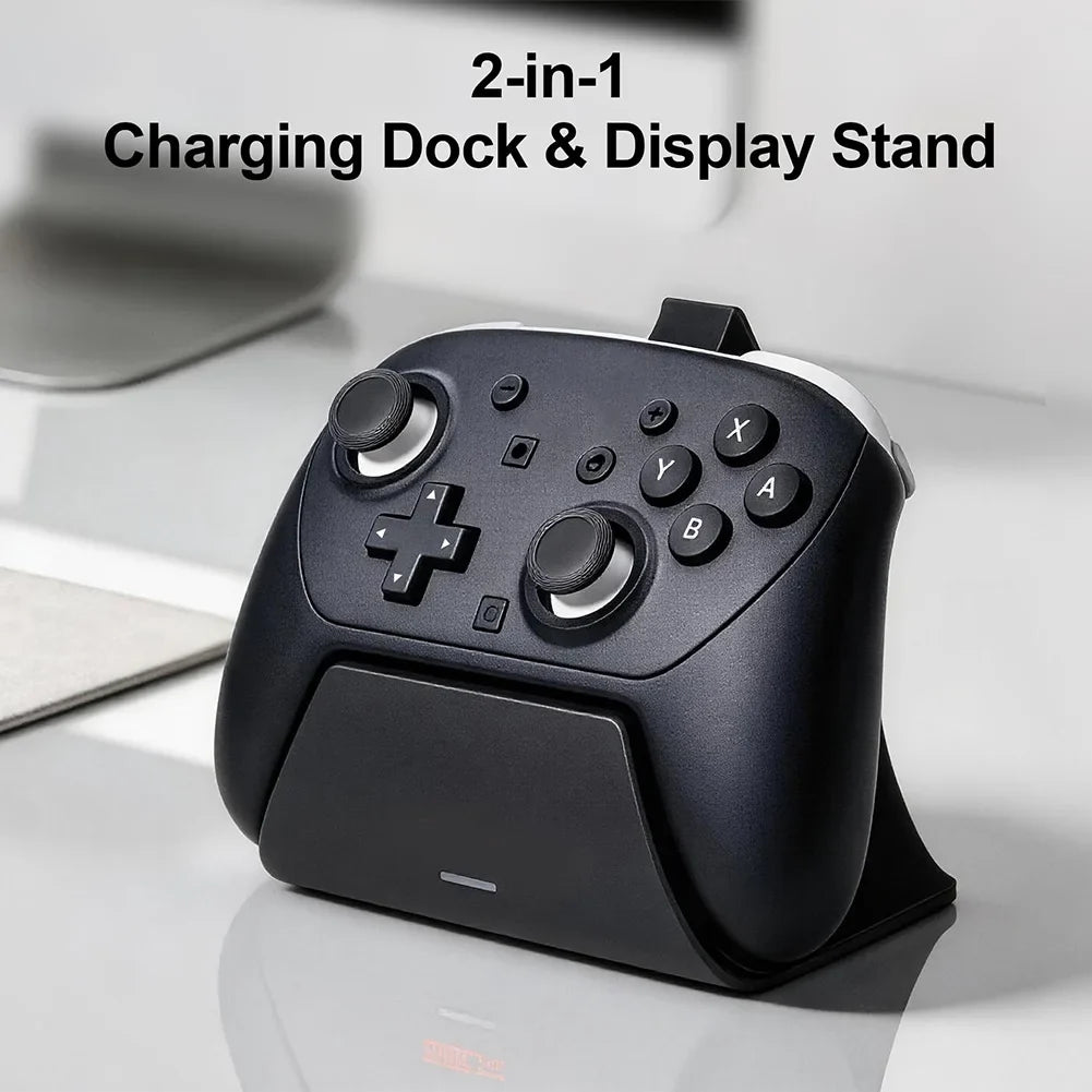 Switch 2 Pro Controller Charging Dock - Fast Charging Station with LED Indicator & Adapter