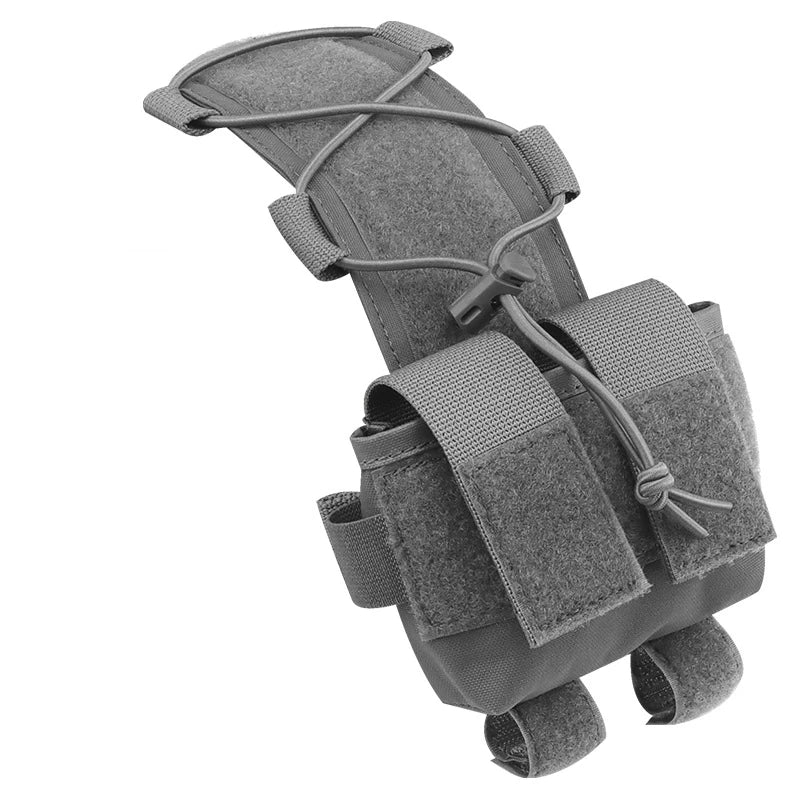 Tactical Helmet Battery Pouch Counterweight Storage Bag with Hook Loop for Fast Helmet