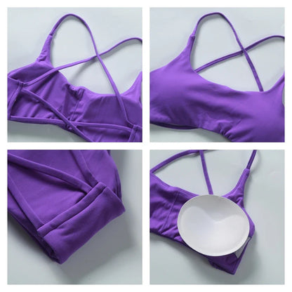 Premium Super Soft Cross Back Sports Bra: High-Quality Gym Top for Women - Ideal for Fitness, Running, and Yoga