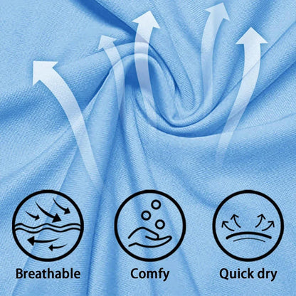 Men's UPF 50+ Sunscreen T-shirt – UV Protection Long Sleeve Quick-Drying Hiking & Fishing Top