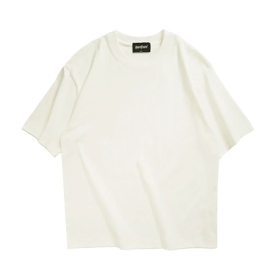 WAVLATII Oversized Summer T-Shirt – Unisex Korean Streetwear Solid Color Casual Tee for Men & Women, Basic Loose Fit Top