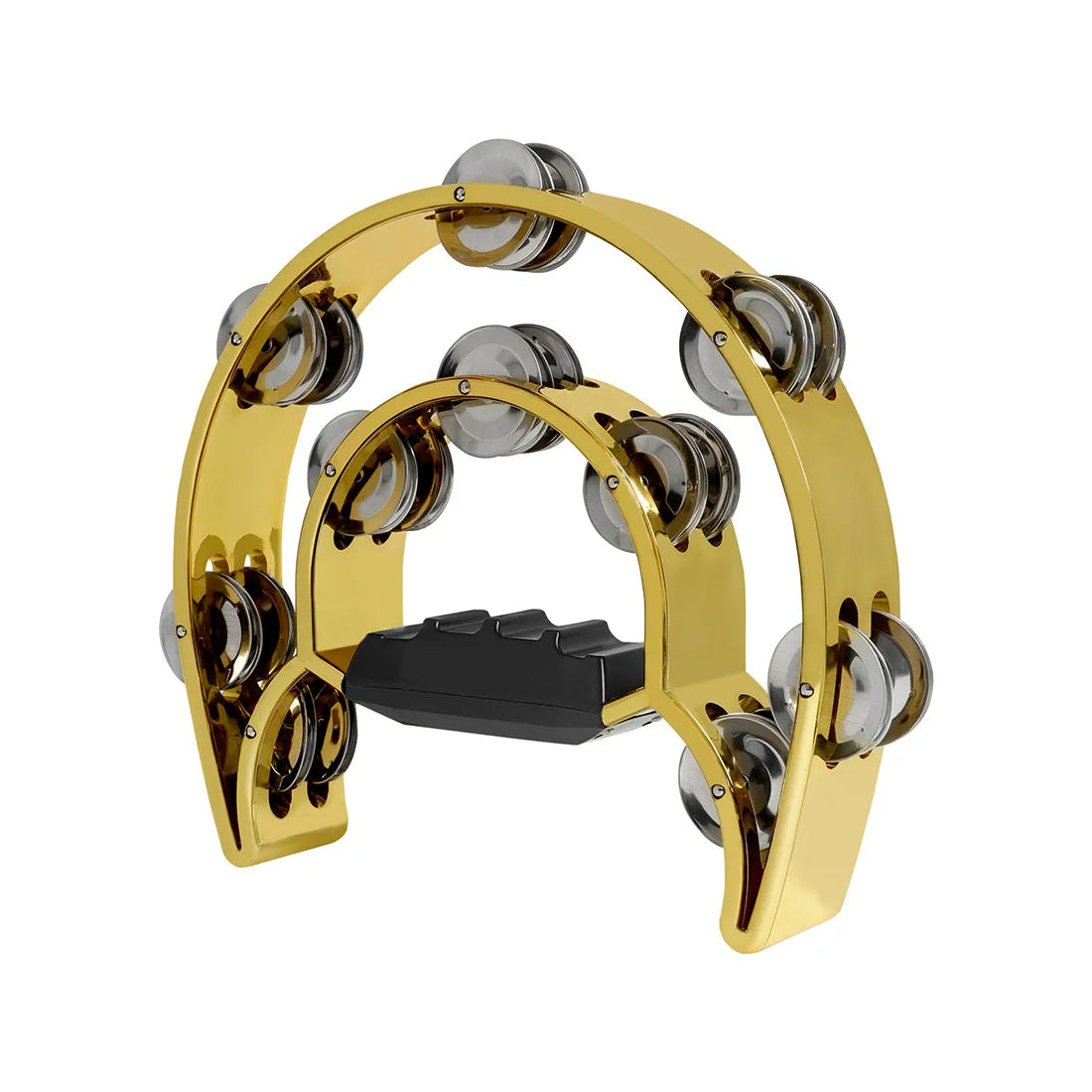 10-inch ABS Tambourine – Handheld Drum with Electroplated Metal Bells, Party & Concert Rhythm Instrument for Adults