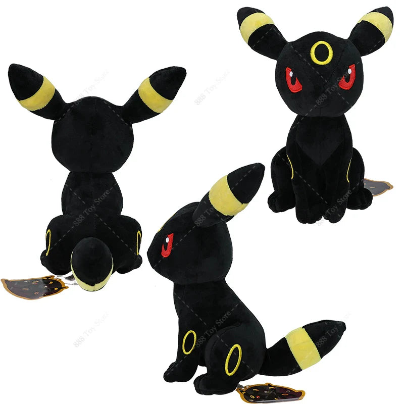 31cm Pokémon Plush – Shiny Umbreon Soft Stuffed Anime Doll | Eevee, Sylveon, Vaporeon, Flareon Collectible Toy
