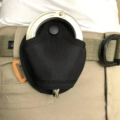 Tactical Handcuff Case - Officer Waist Pocket Security Accessories Bag, Fits 2-Inch Duty Belt, Open Top and Quick Pull