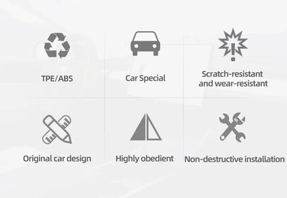 Rear Door Sill Protective Pad for Tesla Model Y – Anti-Kick Threshold Guard Cover Strip, Original Fit Accessories