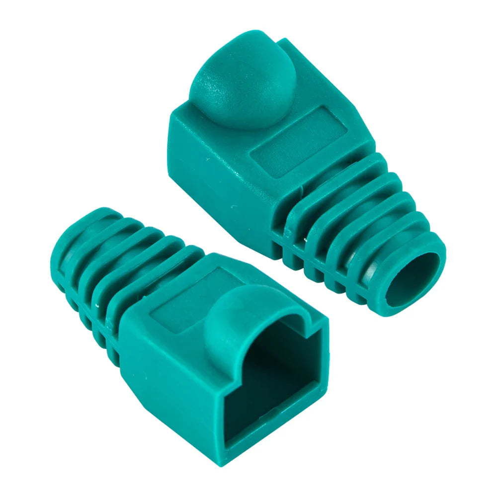 Mixed Color RJ45 Ethernet Cable Boots — Strain Relief Covers for CAT5E/CAT6 Connector Plugs
