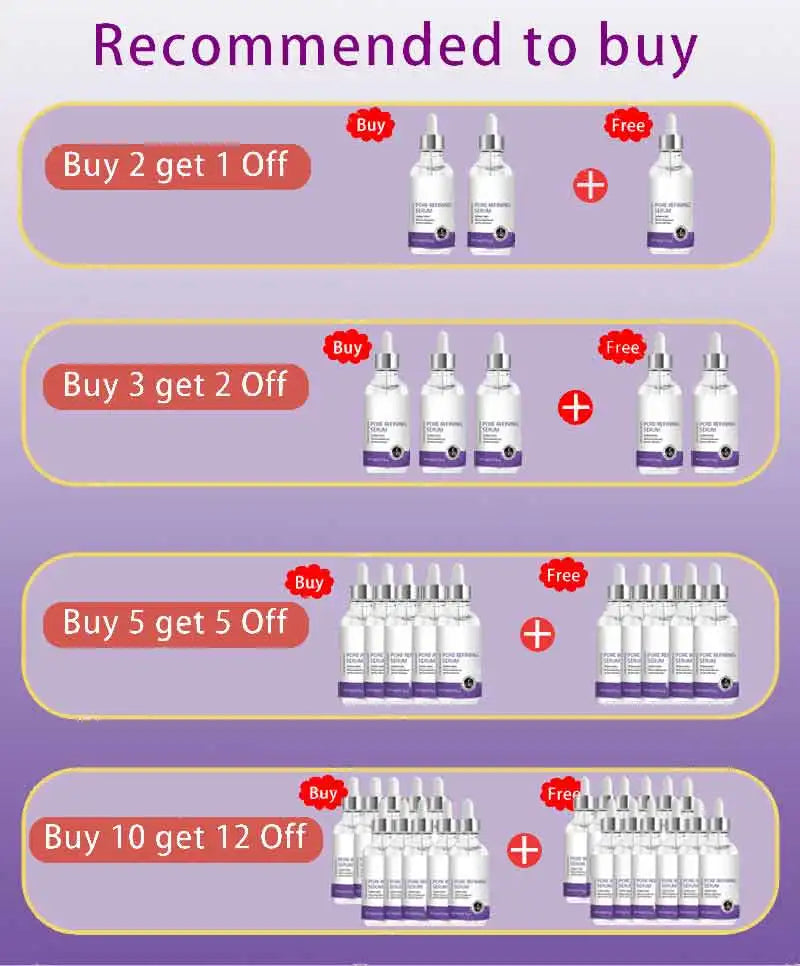 Pore Shrinking Serum – Facial Essence for Large Pore Removal, Tightening, Repairing, and Firming Skin Care