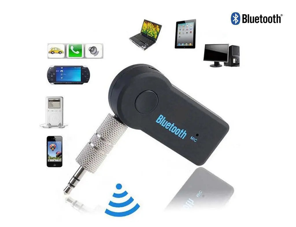 2-in-1 Bluetooth 5.0 Audio Adapter – Wireless Receiver & Transmitter for Car, Headphones, AUX
