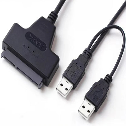 USB 3.1/2.0 SATA to USB Cable – USB 3.0 to SATA III Hard Disk Adapter, Compatible with 2.5-inch HDD and SSD, UASP Support
