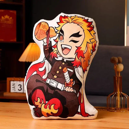 Demon Slayer Kimetsu no Yaiba Plush Cushion – Anime Dakimakura Pillow Tanjiro Nezuko Zenitsu Inosuke Kawaii Doll