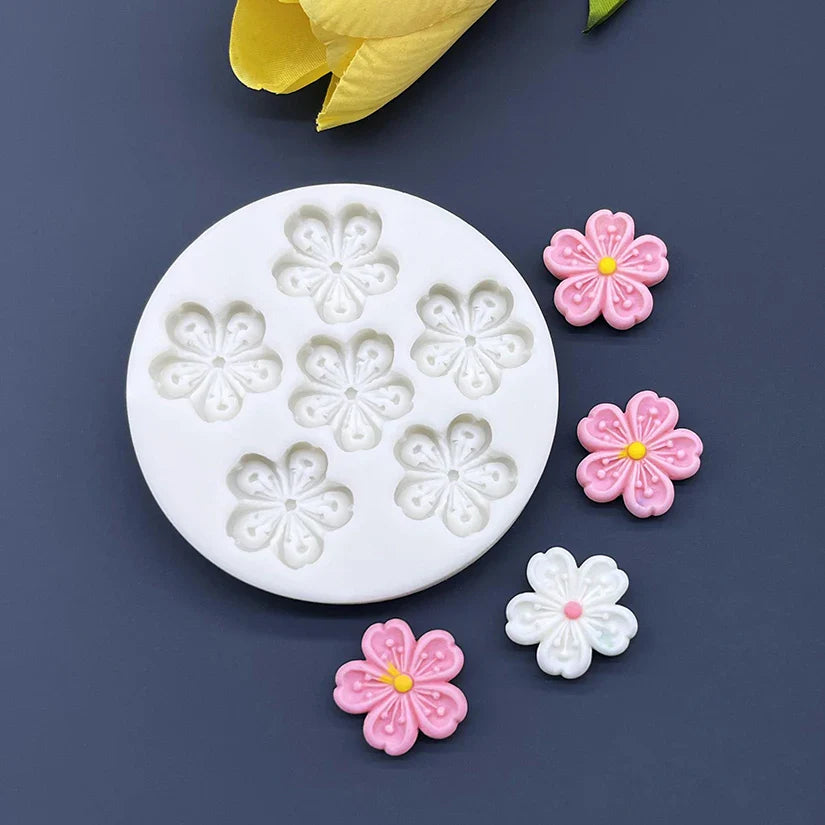 Flower Daisy Silicone Mold — Sugarcraft, Fondant & Cupcake Baking Tool for Cake Decoration