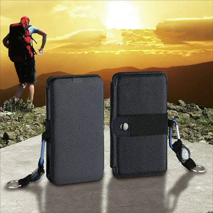 Outdoor Multifunctional Portable Solar Charging Panel - Foldable, 5V 1A USB Output Device for Camping, High Power Output
