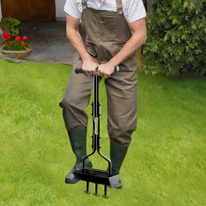 Manual Lawn Aerator Corer Tool - Plug Aerator with Cleaning Tool for Grass, Garden & Yard Care