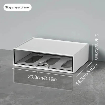 Desktop Drawer Storage Organizer - Multi-Compartment Desk Organizer for Pens, Stationery & Office Accessories