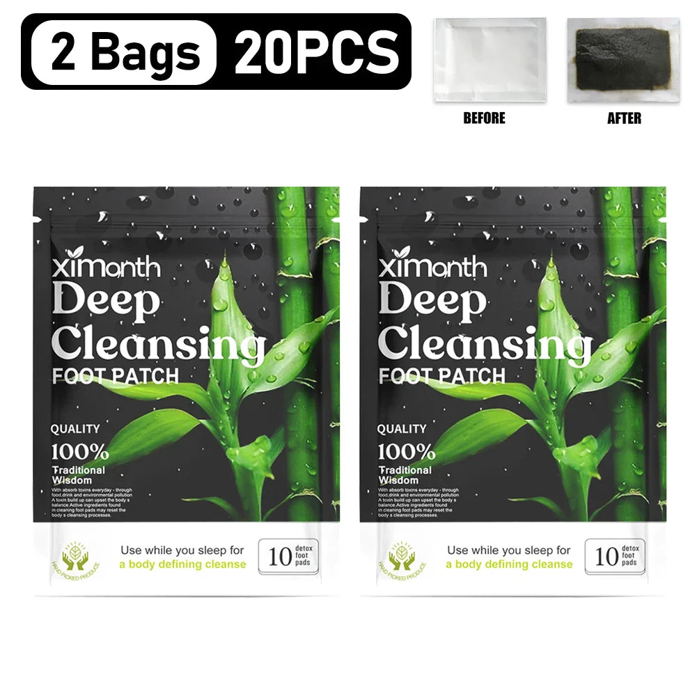 10-200PCS Detox Foot Patches – Herbal Stress Relief & Deep Sleep Aid | Foot Care & Body Detox Stickers