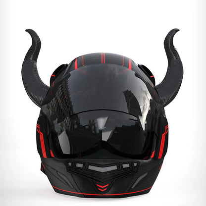2Pcs Motorcycle Helmet Devil Horns – Stylish Motorbike Helmet Accessories with Suction Cups
