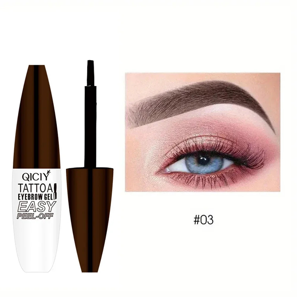 Long-Lasting 3-Day Tattoo Eyebrow Gel Cream – Easy Peel-Off, Smudge-Proof, Sweat-Resistant Waterproof Cosmetic