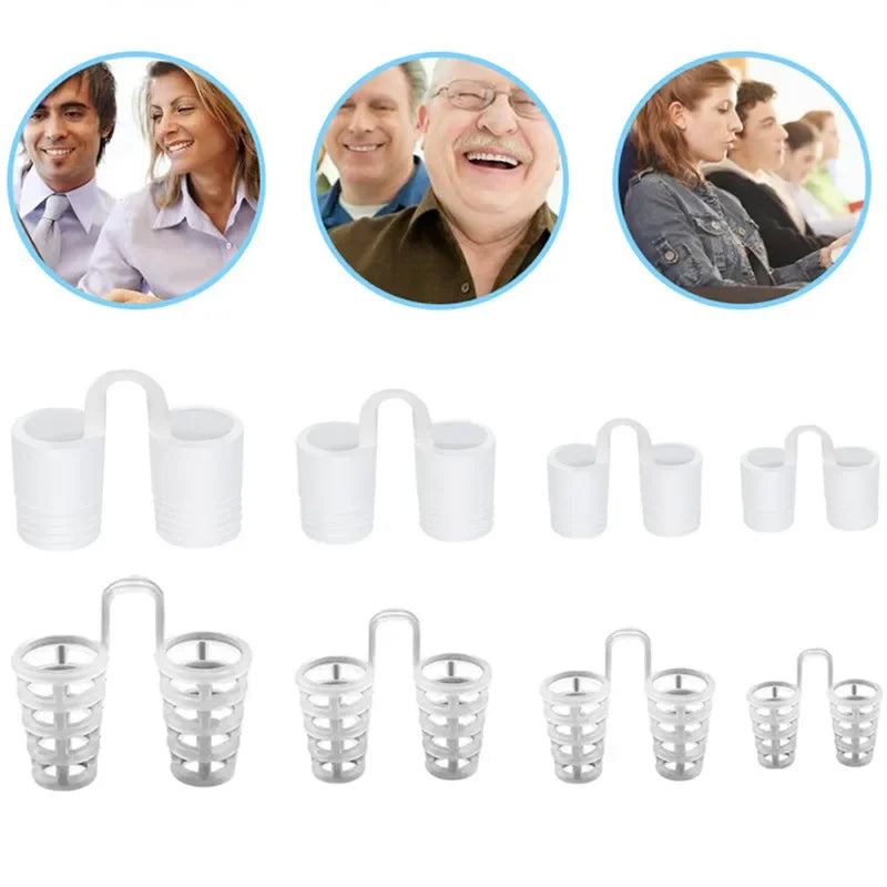 Anti-Snore Nose Clip – 1/2/4/8pcs Sleep Aid Apnea Breathe Device to Stop Snoring