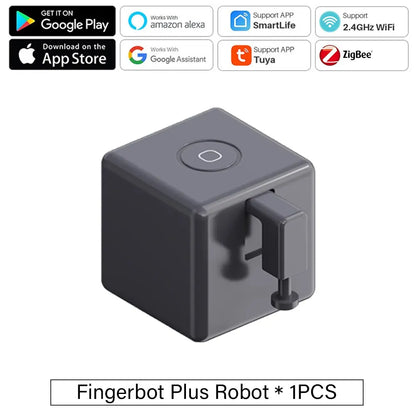 Tuya Zigbee Bluetooth Fingerbot Plus — Smart Button Pusher Switch Bot, Works with Alexa, Google Home & Smart Life App