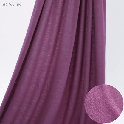 29 Color Jersey Hijab Scarf - Solid Cotton Stretch Muslim Head Wrap Turban Shawl